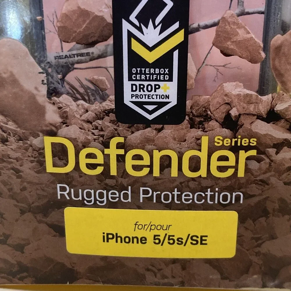 New! Otter Box for iPhone 5 / 5s Case Defender Series Cover RealTree Pink Camo